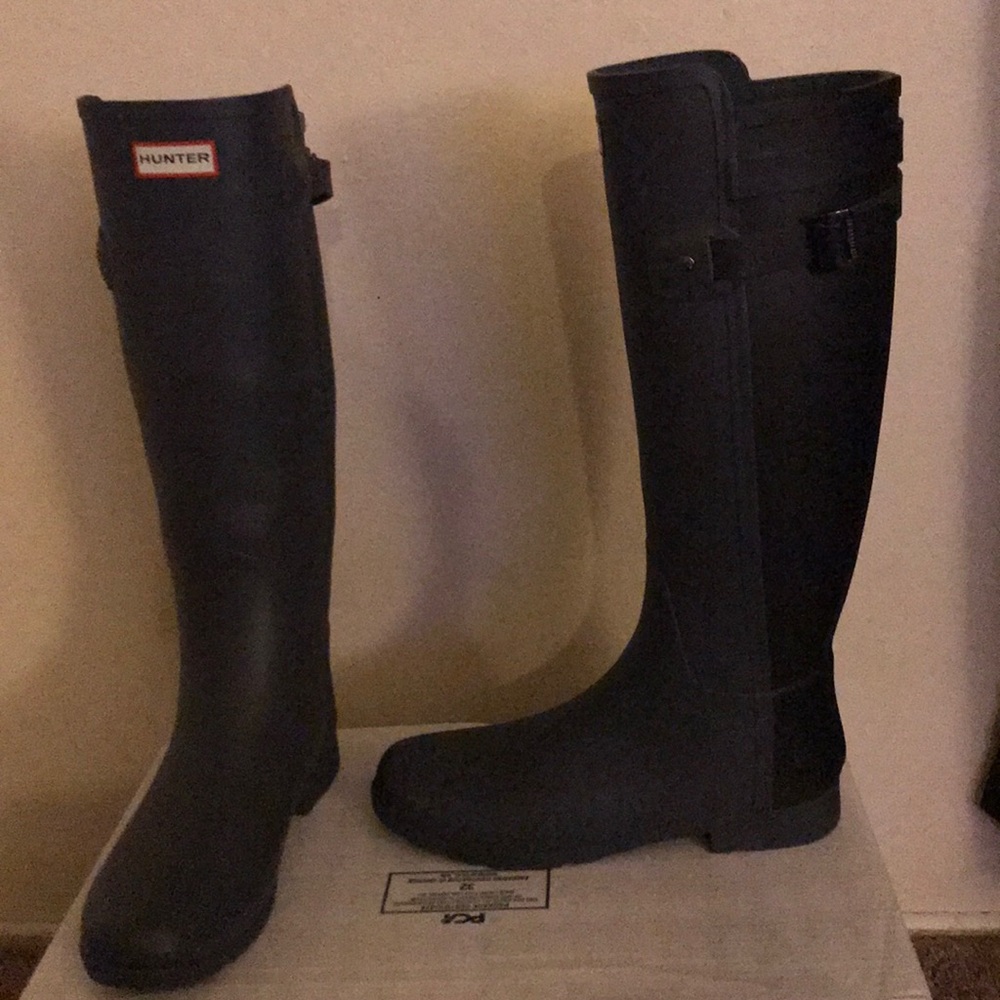 Tall hunter rain boots